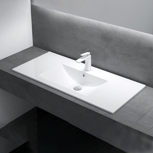 Umywalka naszafkowa z blatem konglomeratu ONYX 100 cm