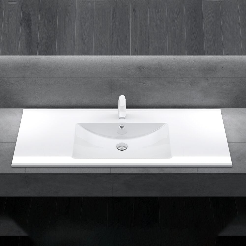 Umywalka naszafkowa z blatem konglomeratu ONYX 120 cm