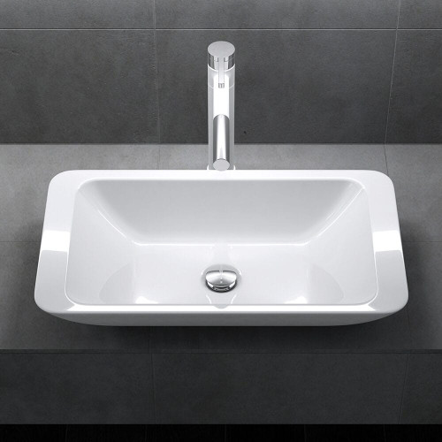 Umywalka nablatowa z konglomeratu 58 x 34 - ROBI SWISS MEYER