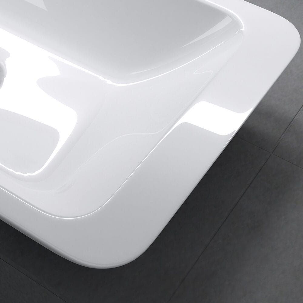 Umywalka nablatowa z konglomeratu 58 x 34 - ROBI SWISS MEYER