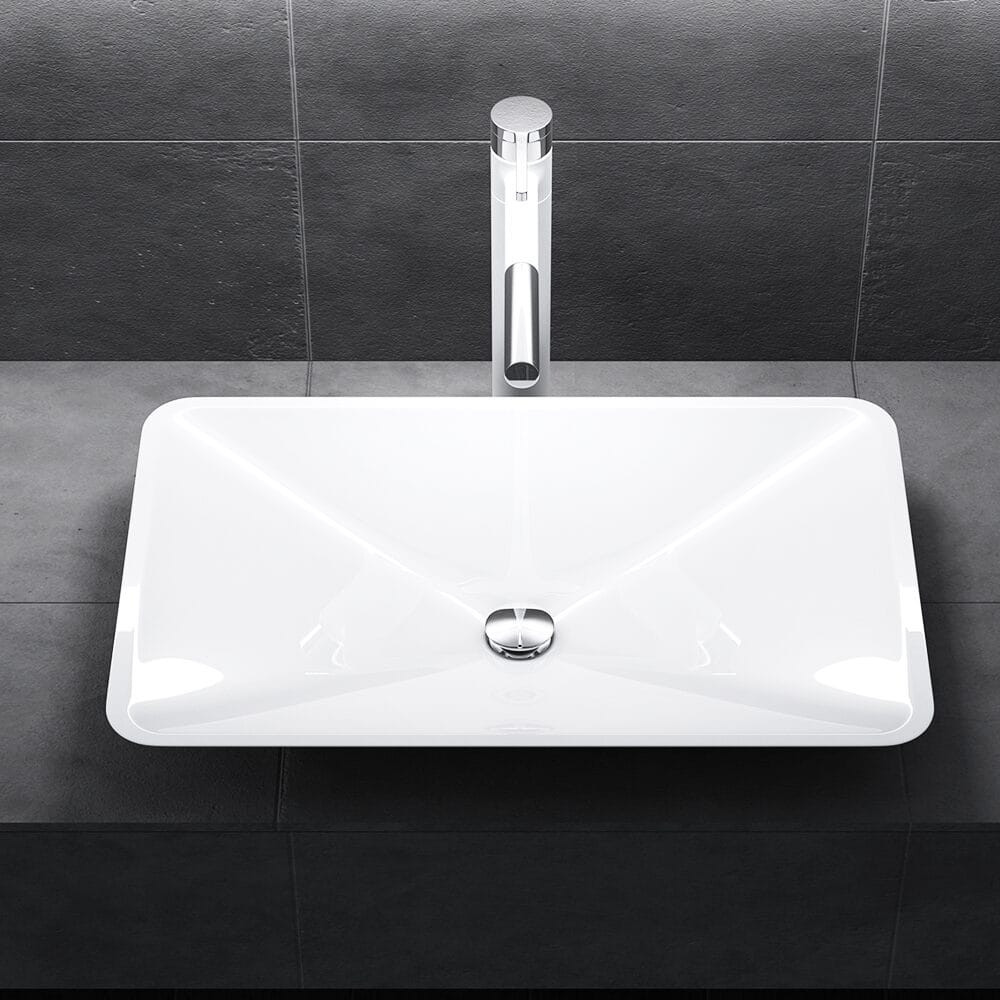 Umywalka nablatowa z konglomeratu 60 x 38 - SUS SWISS MEYER