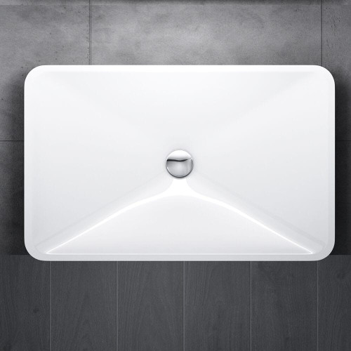 Umywalka nablatowa z konglomeratu 60 x 38 - SUS SWISS MEYER