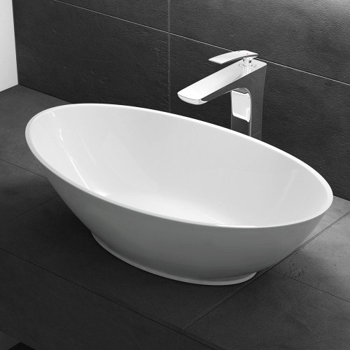 Umywalka nablatowa z konglomeratu 63 x 34 - POV SWISS MEYER