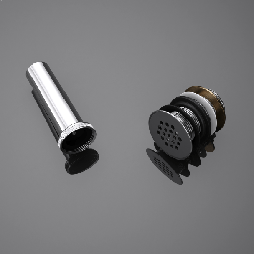 Odpływ umywalkowy z sitkiem CHROM - SWISS MEYER