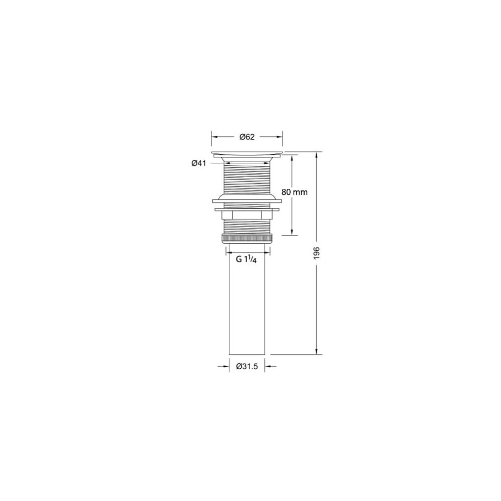 Odpływ umywalkowy z sitkiem CHROM - SWISS MEYER