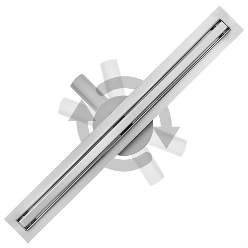 Odpływ liniowy 70 cm - SLIM 360 - obrotowy - SWISS MEYER