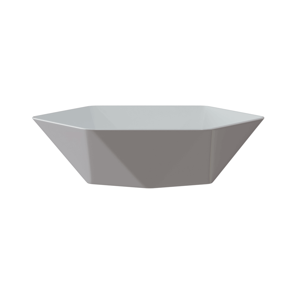 Umywalka nablatowa ceramiczna - biała - DIAMENT 48 cm