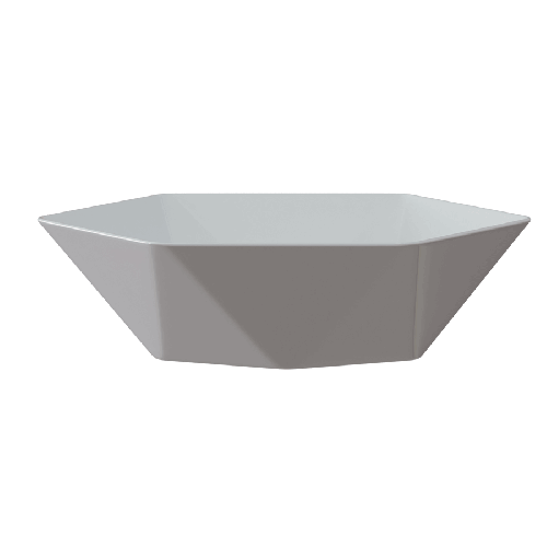 Umywalka nablatowa ceramiczna - biała - DIAMENT 48 cm