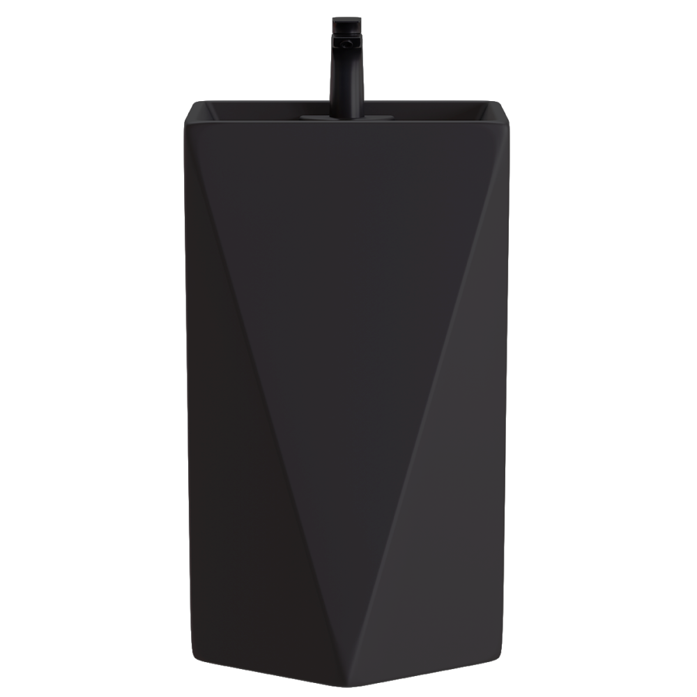 Umywalka wolnostojąca ceramiczna DIAMENT BLACK - SWISS MEYER