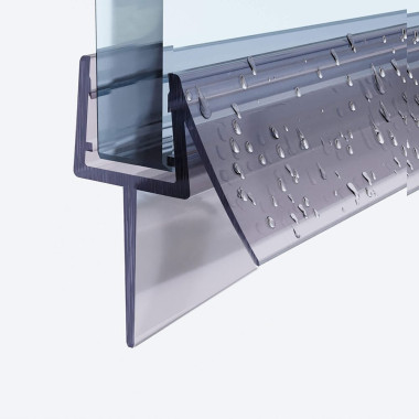 Uszczelka dolna z okapnikiem - szyba 6 mm - pióro 16mm