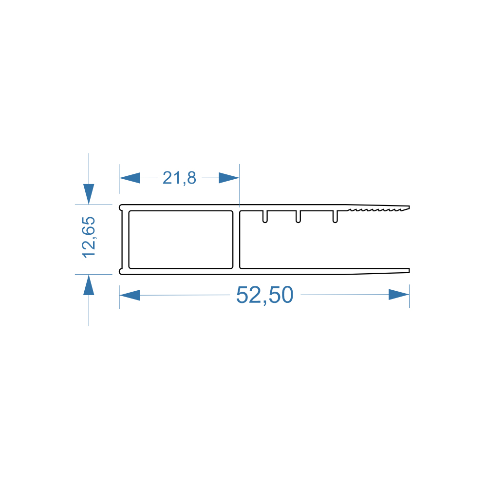 Profil poszerzający drzwi prysznicowych MSL3001, MSL3001D, MSD3001