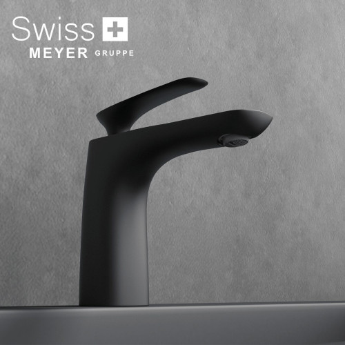 Bateria umywalkowa niska WH-611 CZARNA