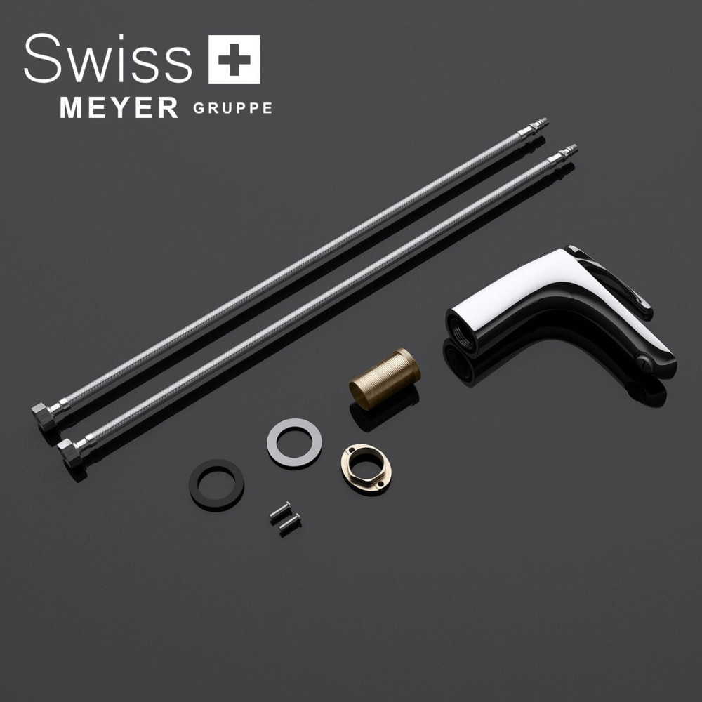 Bateria umywalkowa niska WH-611 CZARNA