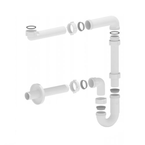 Syfon umywalkowy oszczędzający miejsce