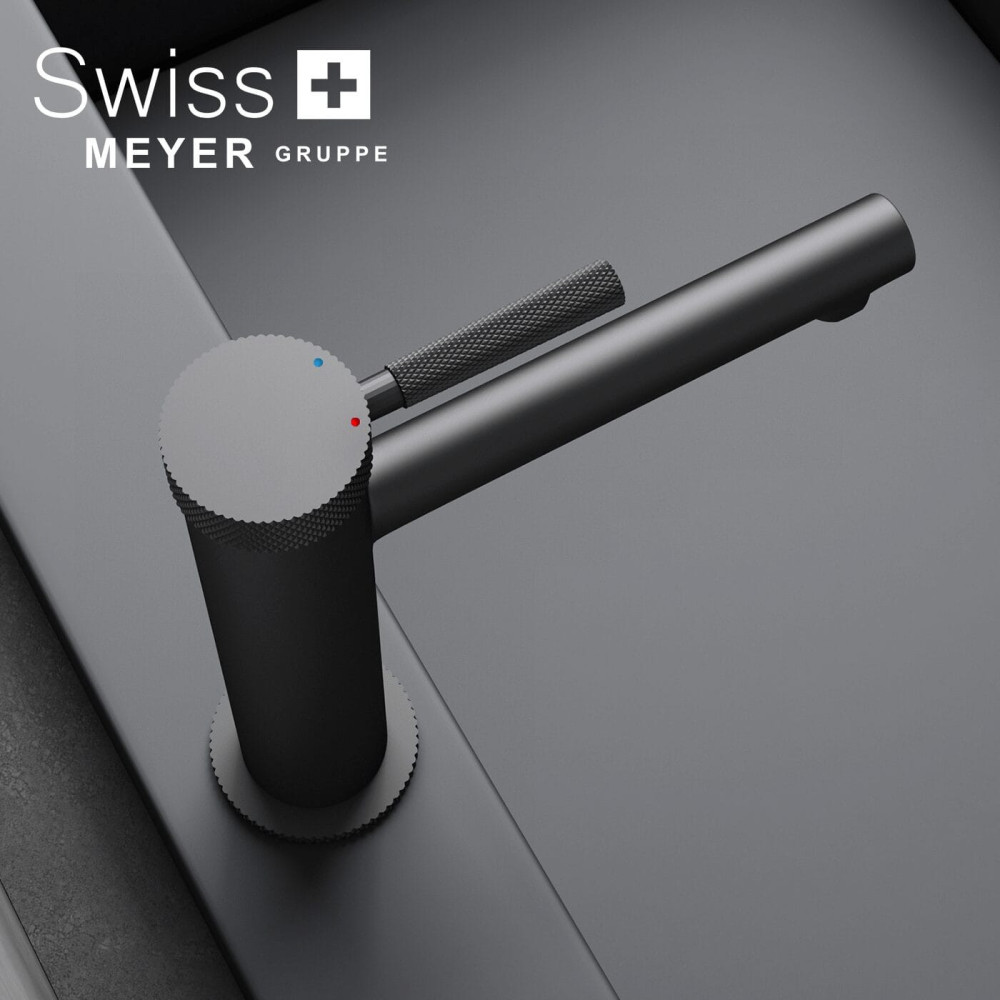 Bateria umywalkowa niska WH-911 CZARNA