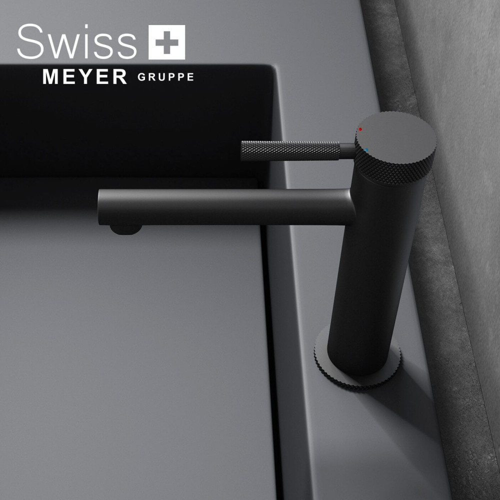 Bateria umywalkowa niska WH-911 CZARNA