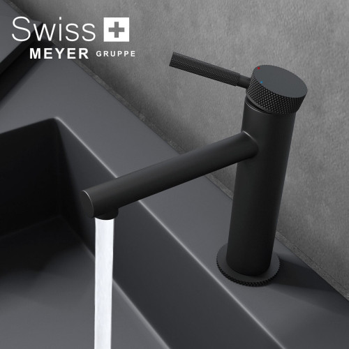 Bateria umywalkowa niska WH-911 CZARNA