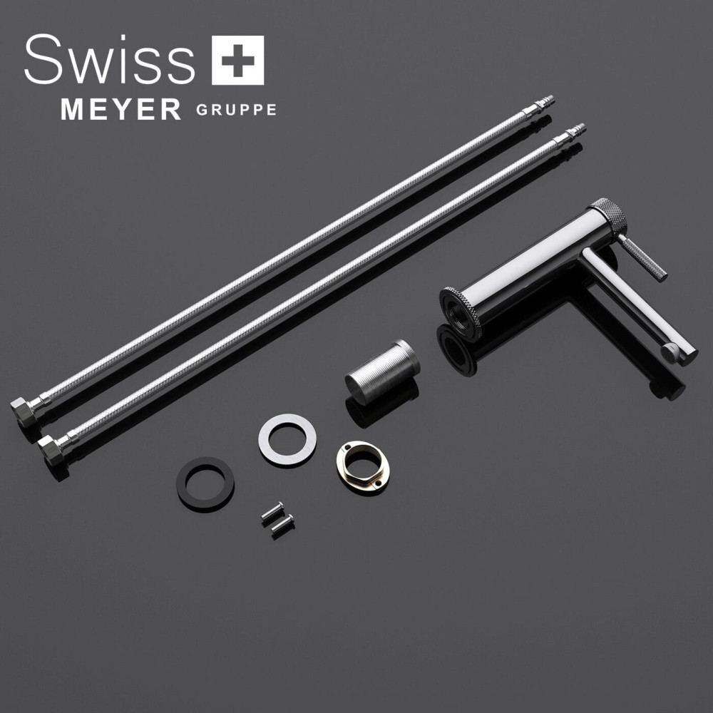 Bateria umywalkowa niska WH-911 CZARNA