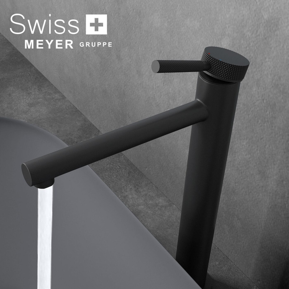 Bateria umywalkowa wysoka WH-911-L CZARNA