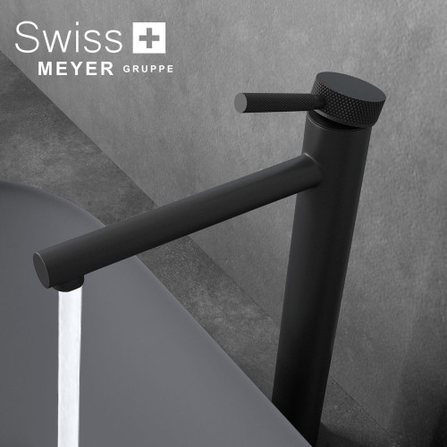 Bateria umywalkowa wysoka WH-911-L CZARNA