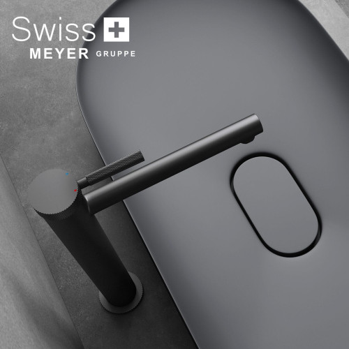 Bateria umywalkowa wysoka WH-911-L CZARNA