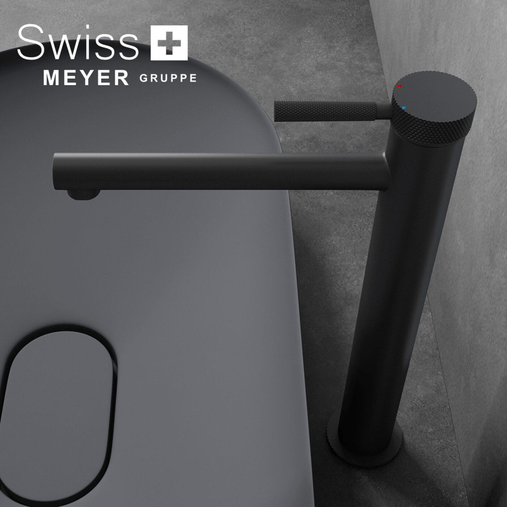 Bateria umywalkowa wysoka WH-911-L CZARNA