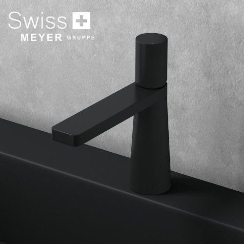 Bateria umywalkowa niska WH-313 CZARNA