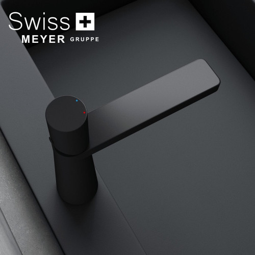 Bateria umywalkowa niska WH-313 CZARNA