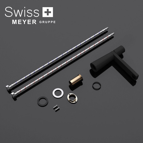 Bateria umywalkowa niska WH-313 CZARNA