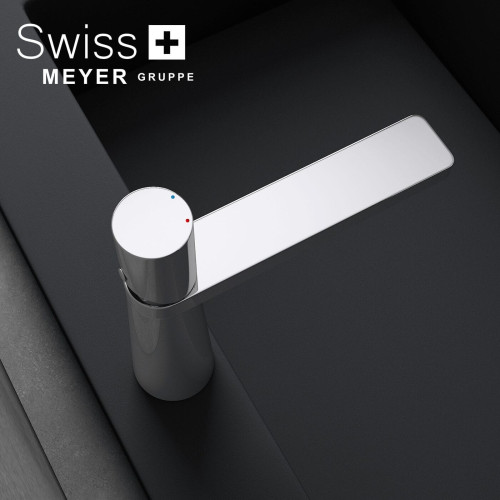 Bateria umywalkowa niska WH-313 CHROM