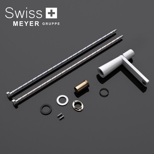 Bateria umywalkowa wysoka WH-313-L CZARNA