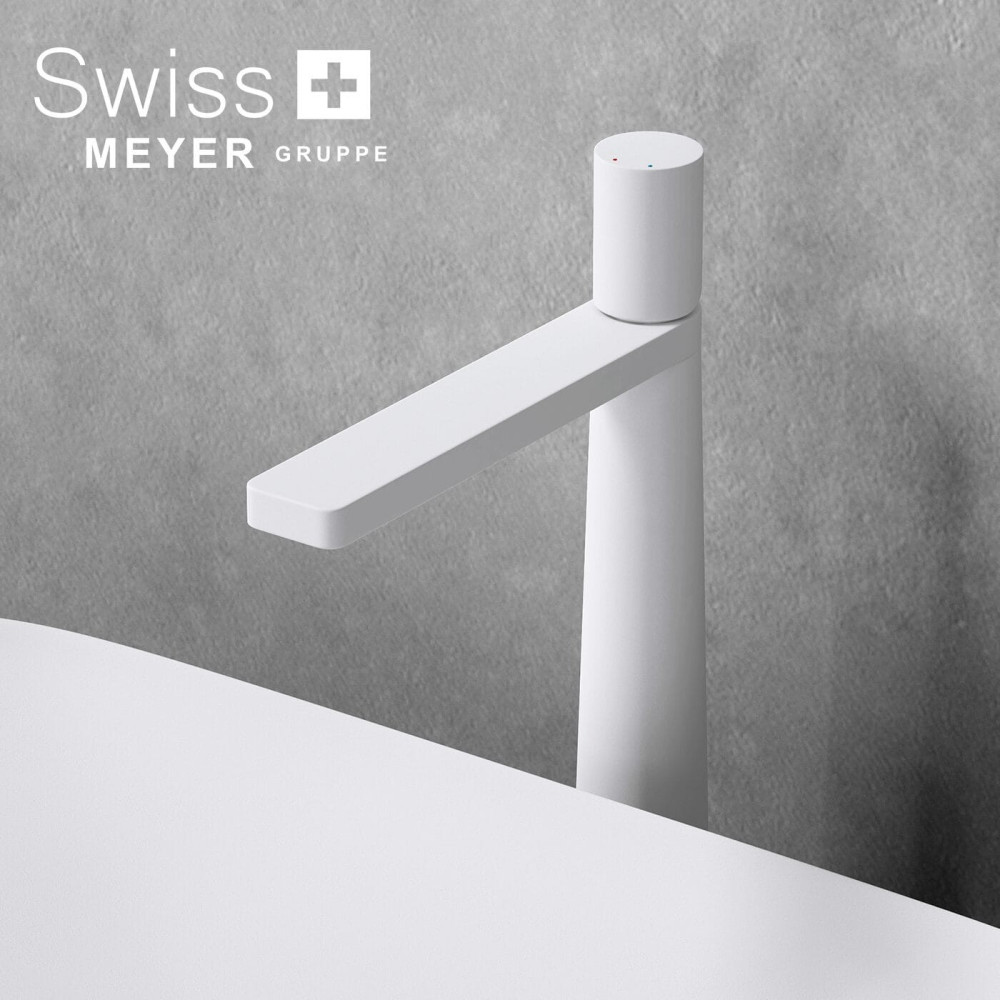 Bateria umywalkowa wysoka WH-313-L BIAŁA