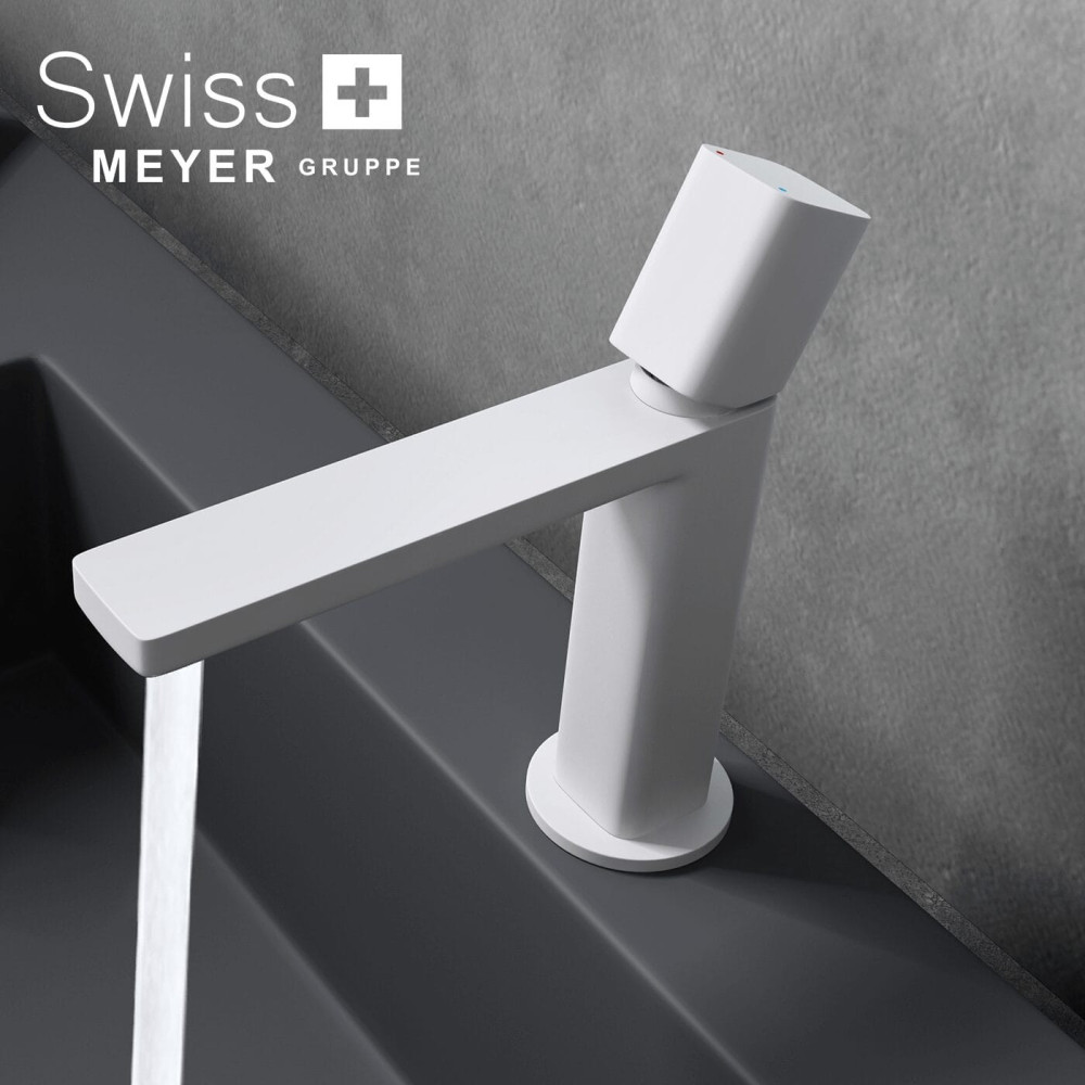 Bateria umywalkowa niska WH-717 BIAŁA