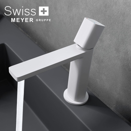 Bateria umywalkowa niska WH-717 BIAŁA