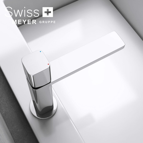 Bateria umywalkowa niska WH-717 CHROM