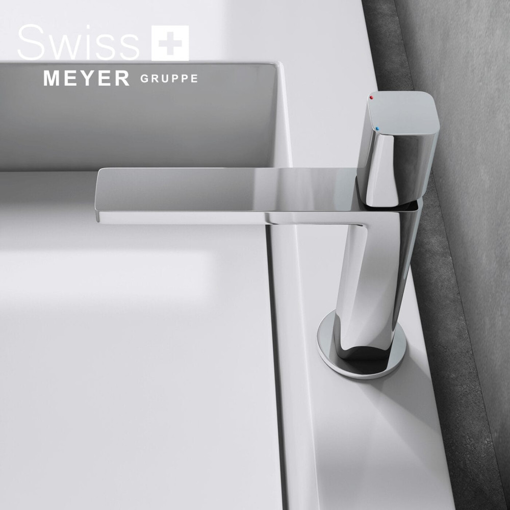 Bateria umywalkowa niska WH-717 CHROM