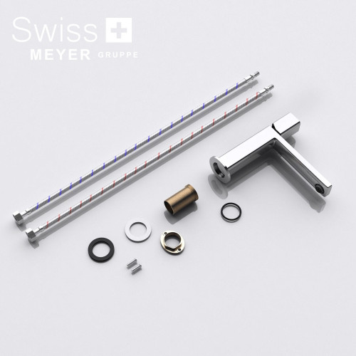 Bateria umywalkowa niska WH-717 CHROM