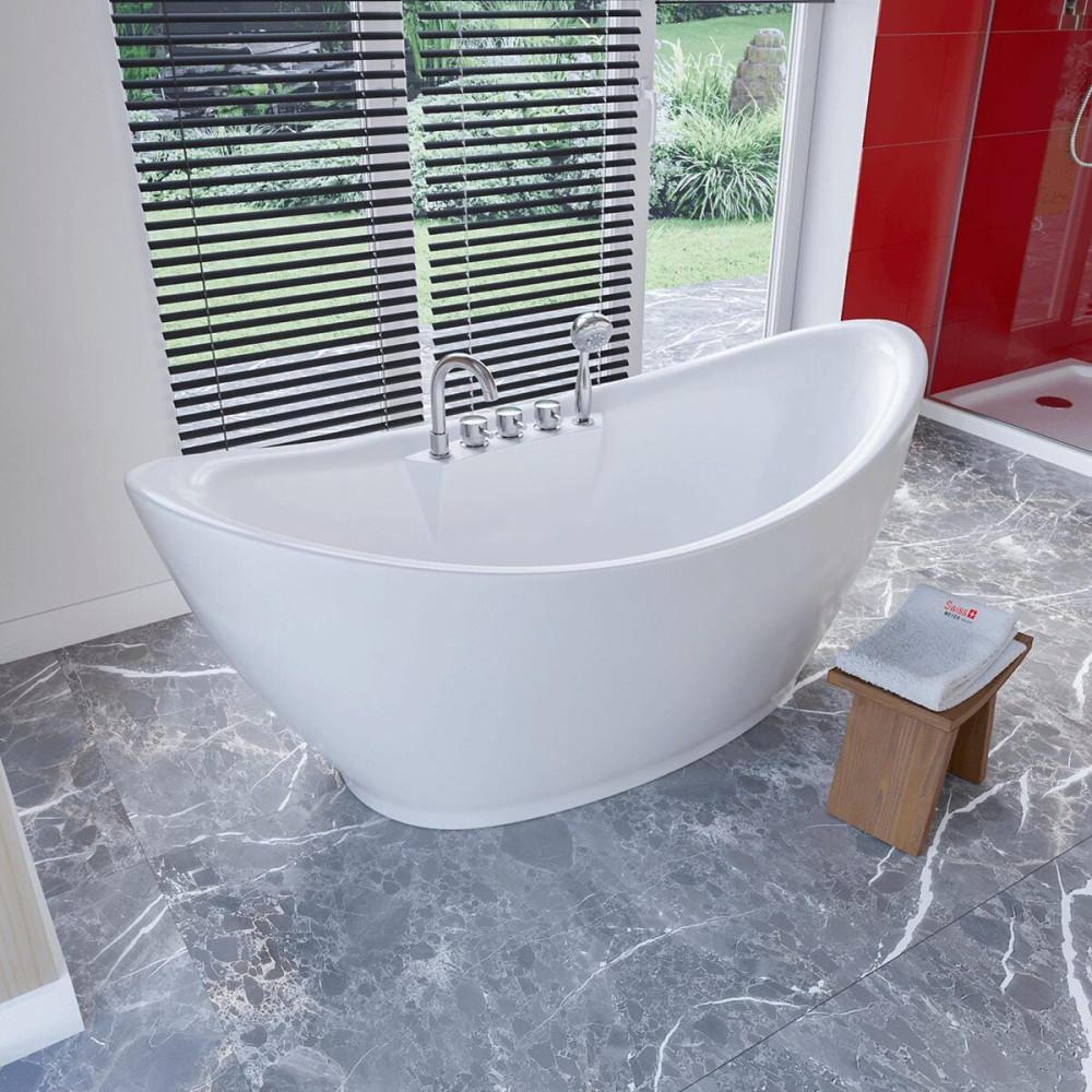 Wanna wolnostojąca z bateriami 170 cm SPA350 - SWISS MEYER exclusive