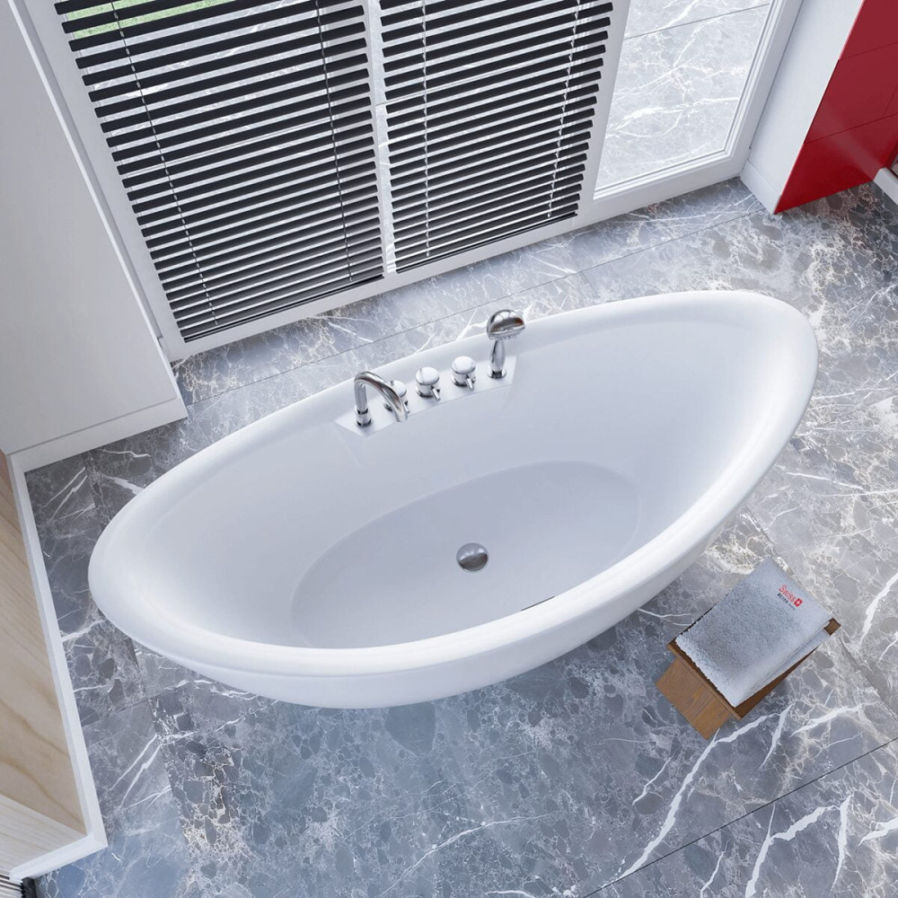 Wanna wolnostojąca z bateriami 170 cm SPA350 - SWISS MEYER exclusive