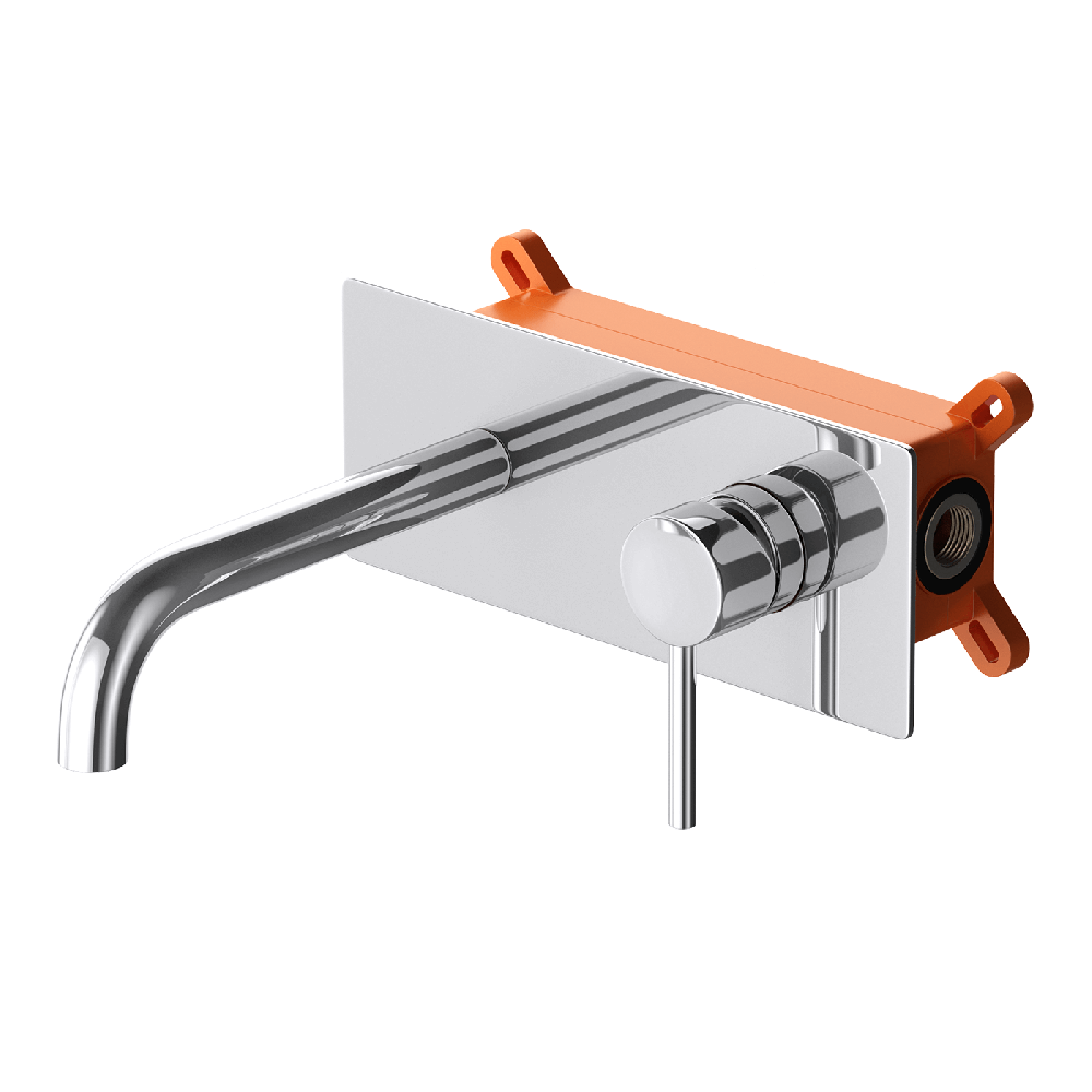 Bateria umywalkowa ścienna podtynkowa WH-414 CHROM