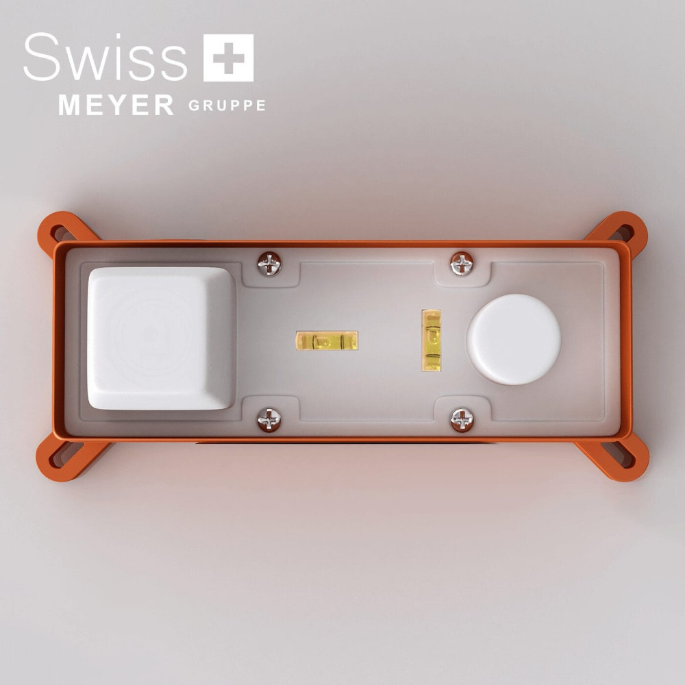 Bateria umywalkowa ścienna podtynkowa WH-414 CZARNA