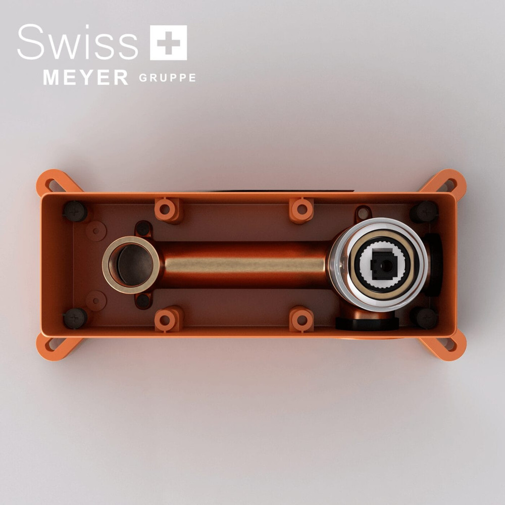 Bateria umywalkowa ścienna podtynkowa WH-414 CZARNA