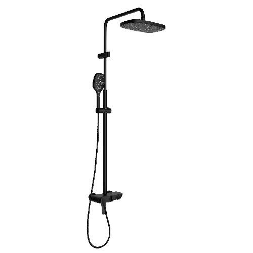 Zestaw prysznicowy natynkowy z deszczownicą DK-1199 CZARNY