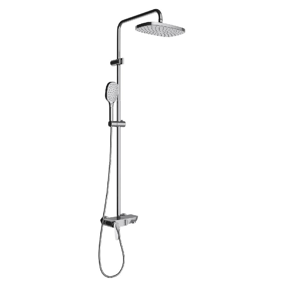 Zestaw prysznicowy natynkowy z deszczownicą DK-1199 CHROM