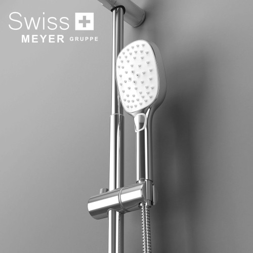 Zestaw prysznicowy natynkowy z deszczownicą DK-1199 CHROM