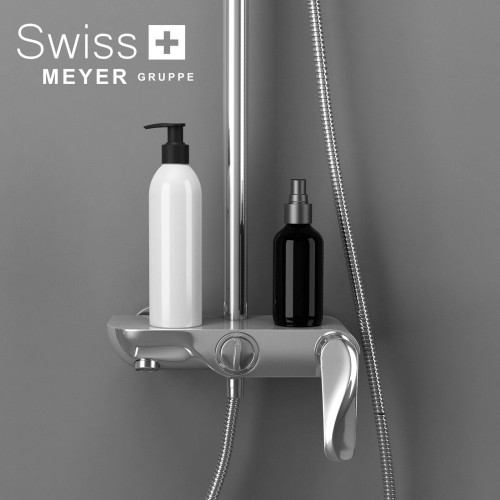 Zestaw prysznicowy natynkowy z deszczownicą DK-1199 CHROM