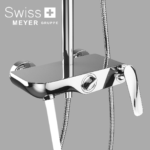 Zestaw prysznicowy natynkowy z deszczownicą DK-1199 CHROM