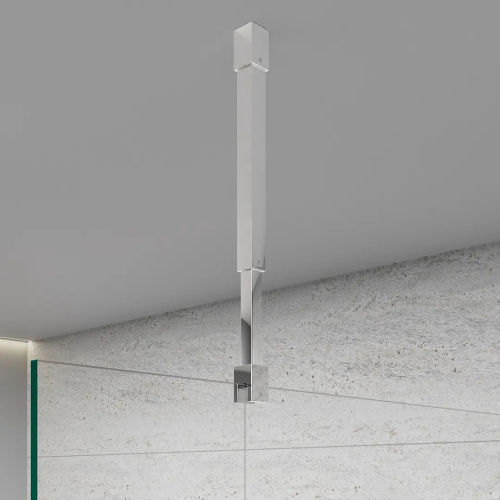 Wspornik sufitowy ścianki prysznicowej stabilizator - SREBRNY - 25 - 45 cm