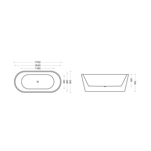 Wanna wolnostojąca 170 cm SPA100 - SWISS MEYER exclusive