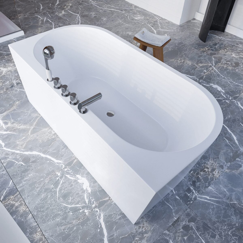 Wanna przyścienna z bateriami 170 cm SPA210 - SWISS MEYER exclusive